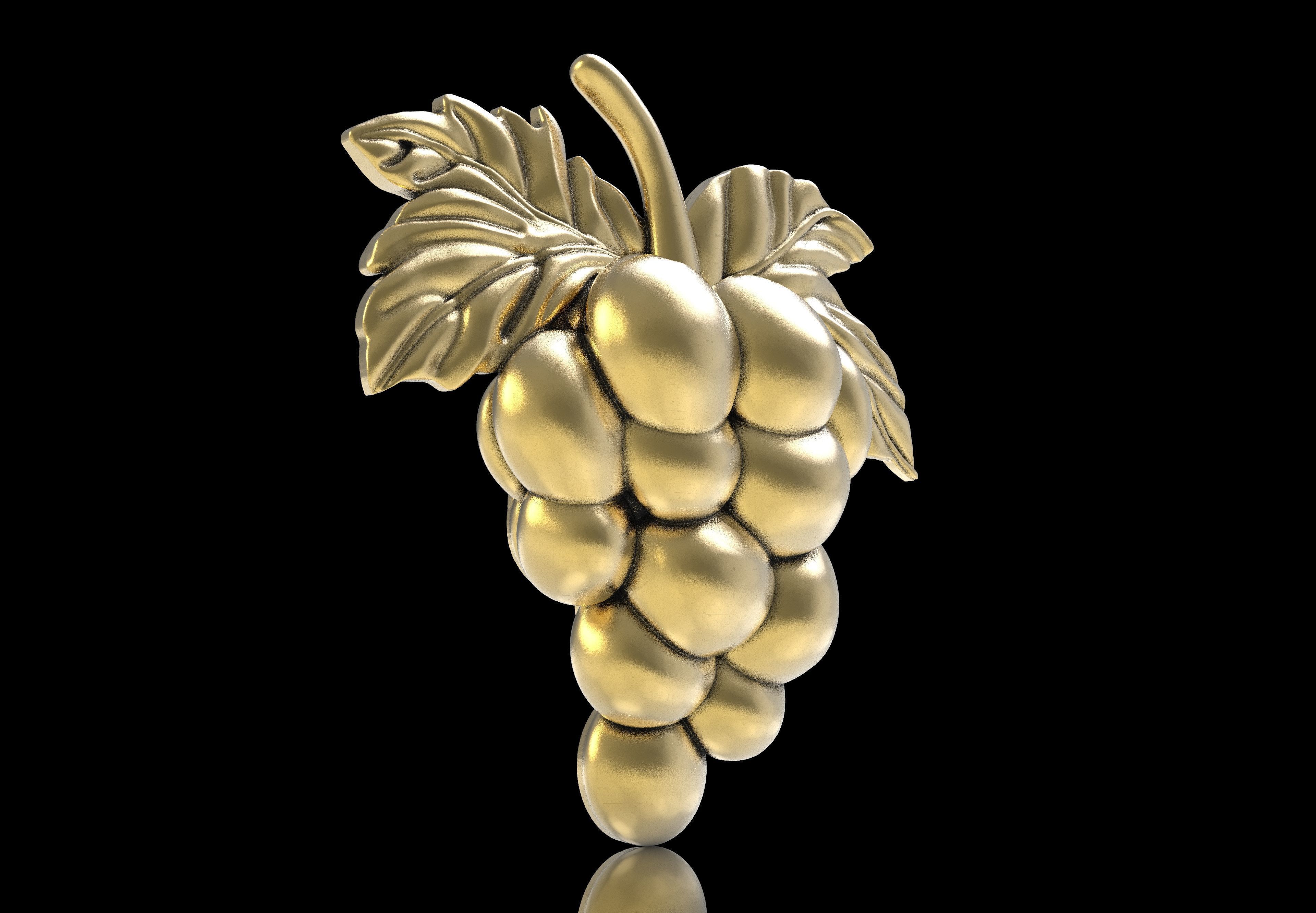 Grapes Half 3d Model 3D print model_21