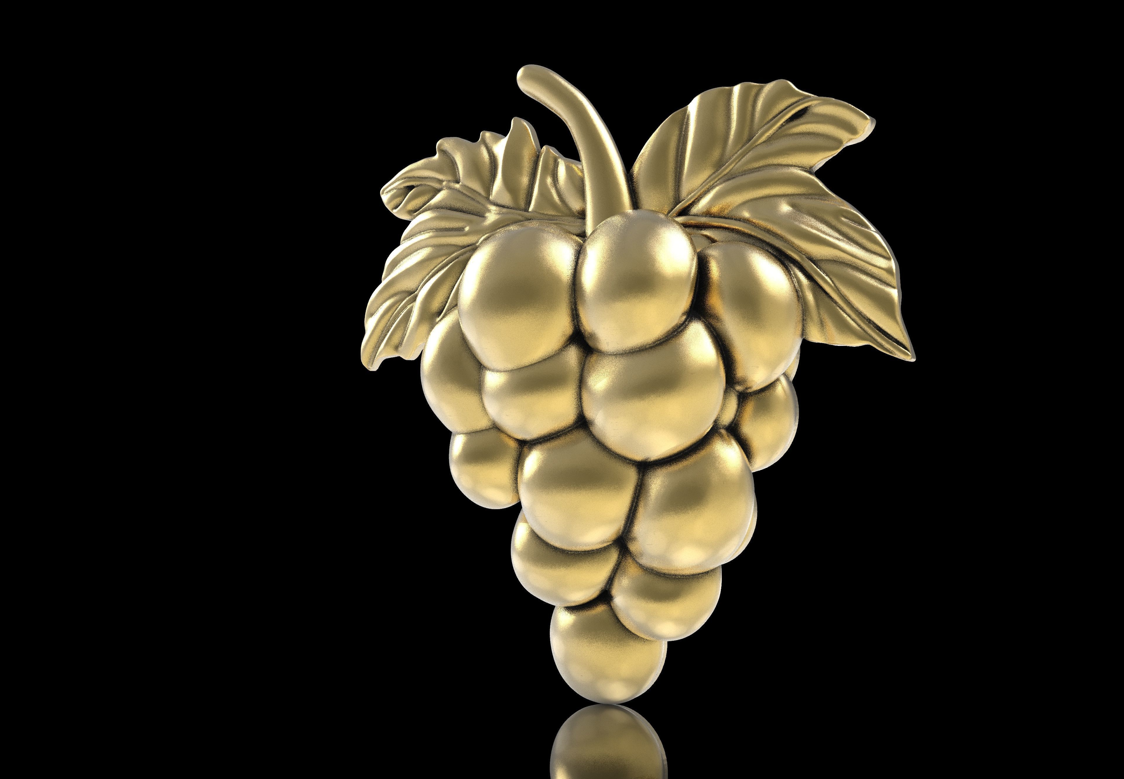 Grapes Half 3d Model 3D print model_20