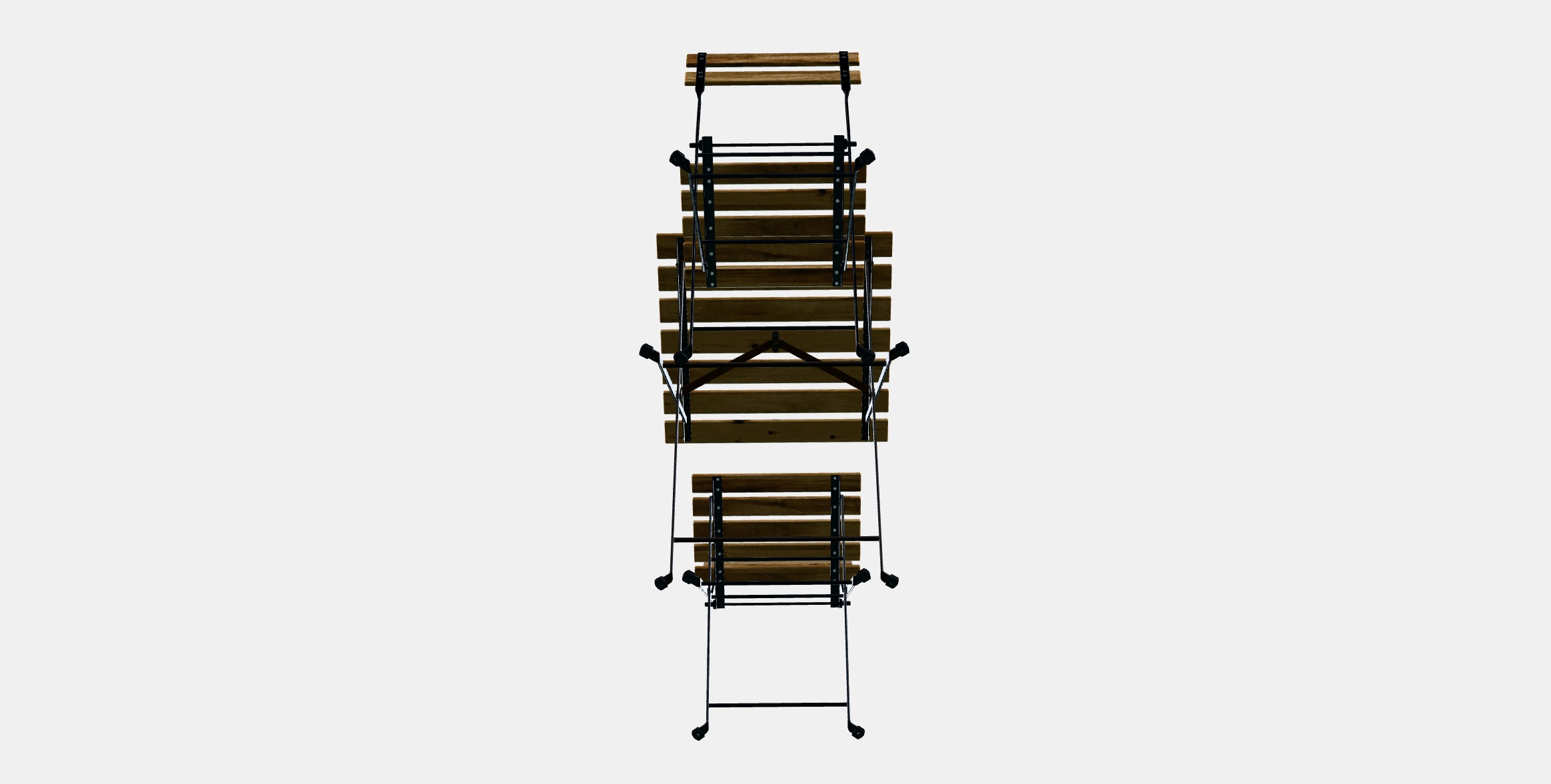 TARNO table2 chairs-outside Low-poly 3D model_5