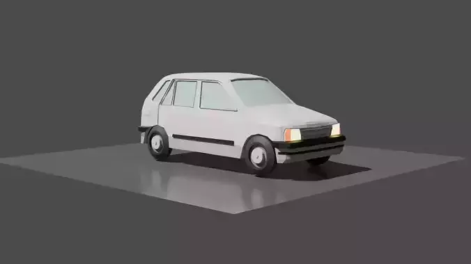 Low Poly Vehicle Model - Maruti 800
