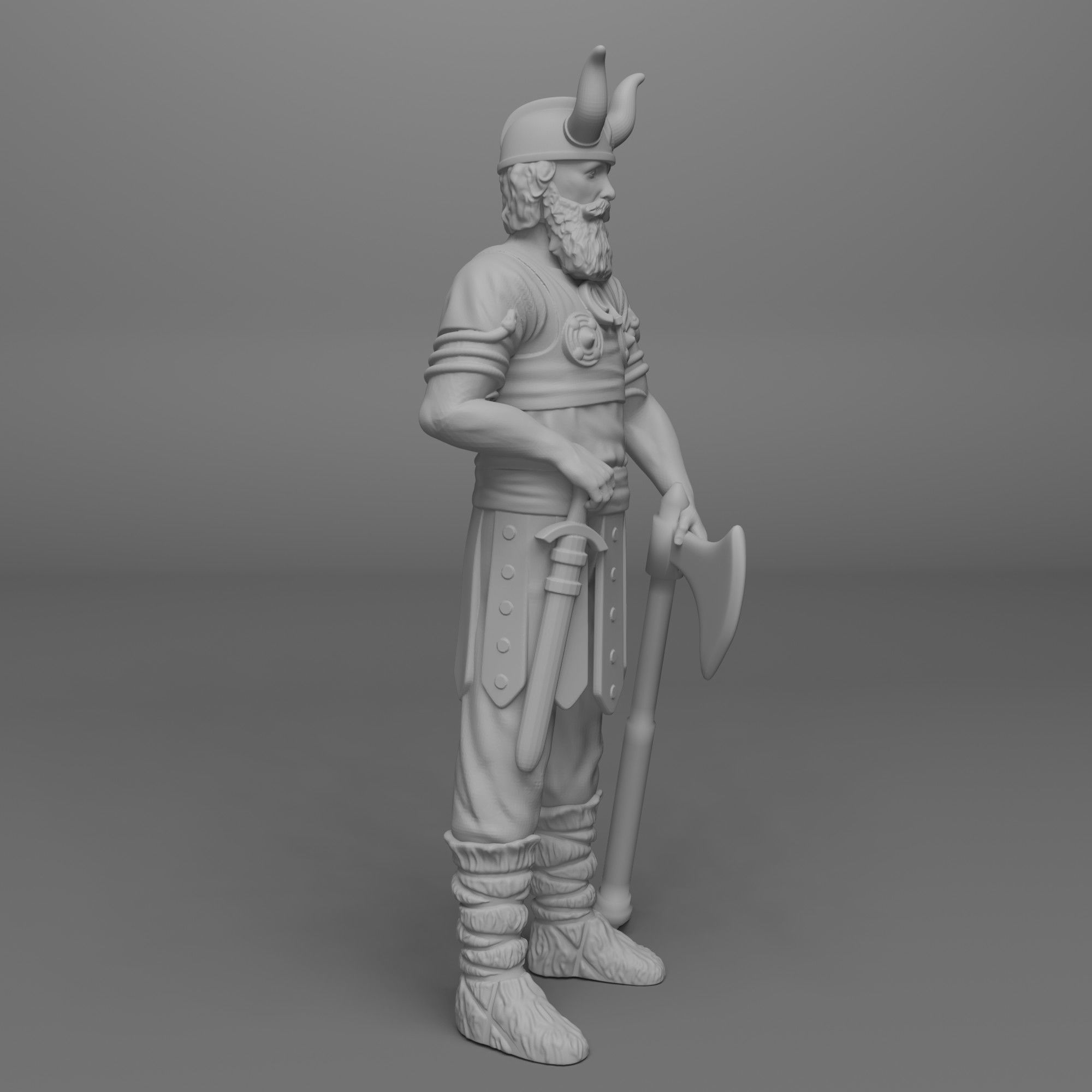Viking Figurine 3D print model_1