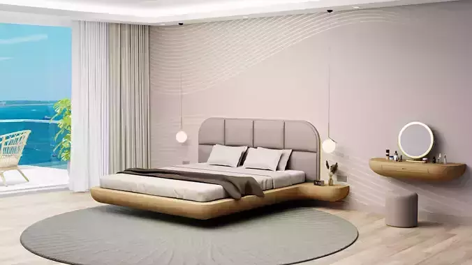 Realistic Bed 3D Model