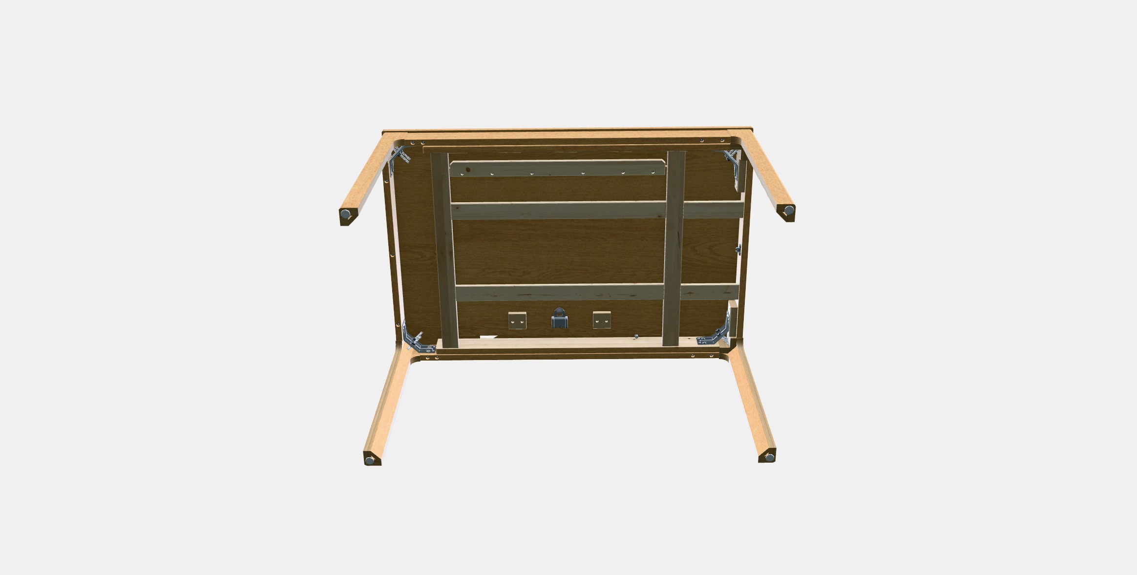 EKEDALEN extendable table 1 Low-poly 3D model_7