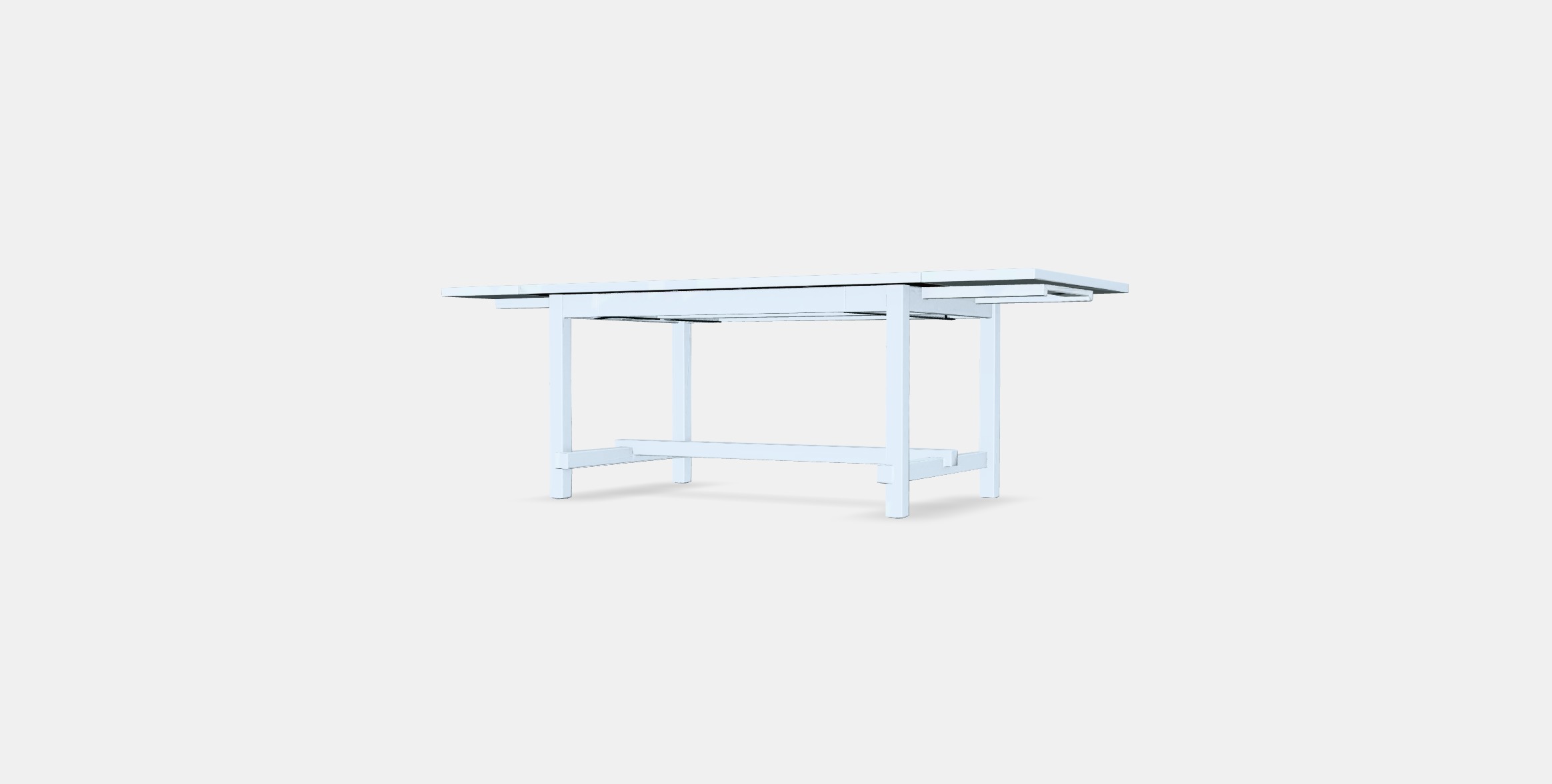 NORDVIKEN extendable table Low-poly 3D model_4