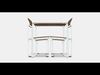 FURUON dining table with 2 chairs  2 stools Low-poly 3D model_1