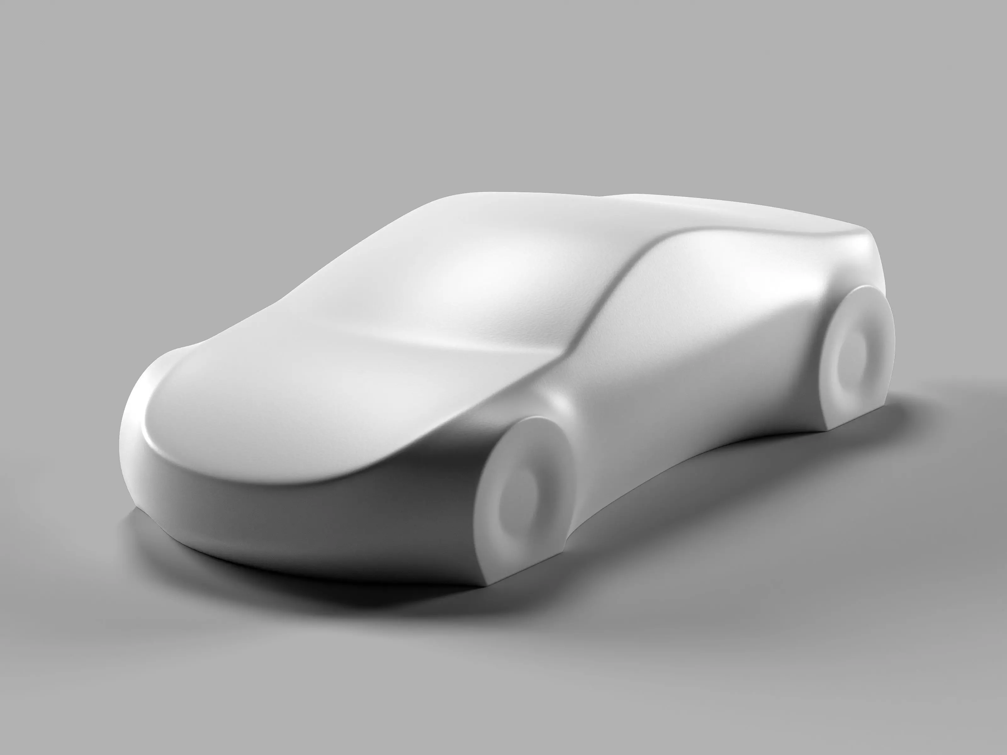 Minimalistic car figurine 3D print model