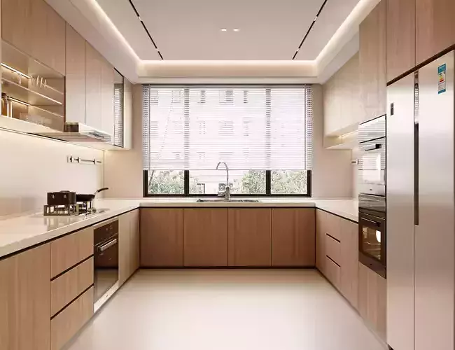 Modern wood kitchen
