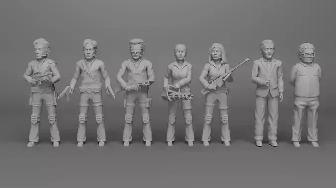 The Team America Military Outfit plus two characters pack