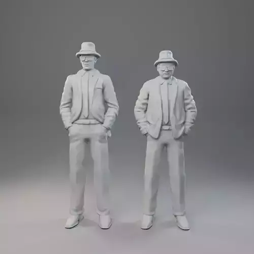 The Blues Brothers Main Characters 3D print model
