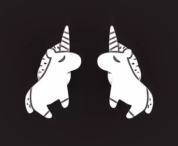  baby unicorn stud earrings 1396