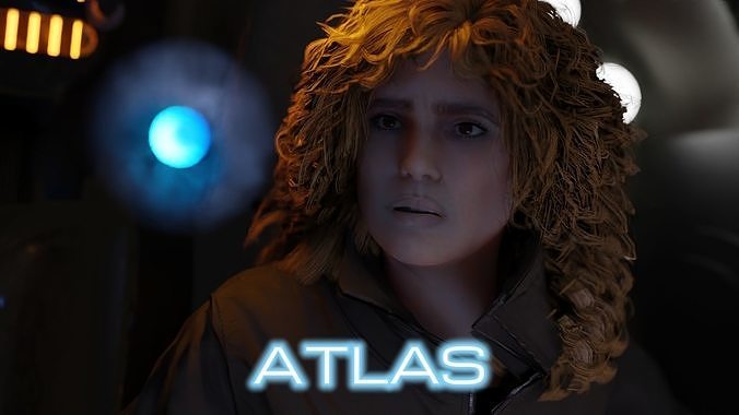 ATLAS  Jennifer Lopez  3D Character on Mech Suit  3D model