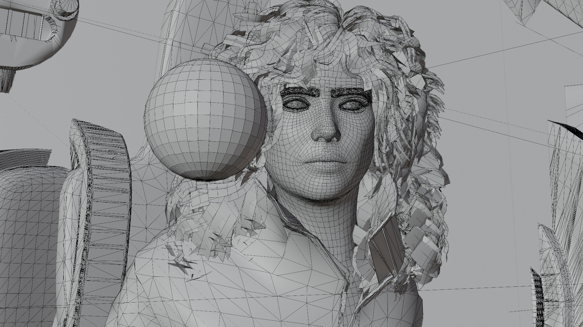 ATLAS  Jennifer Lopez  3D Character on Mech Suit  3D model_9