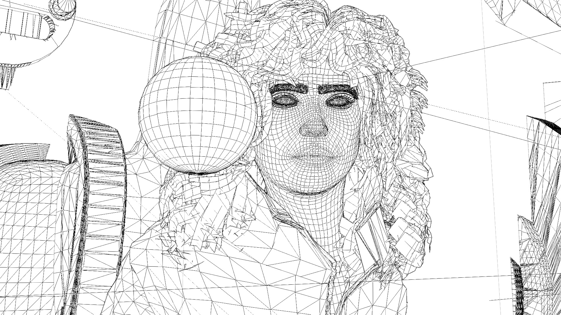 ATLAS  Jennifer Lopez  3D Character on Mech Suit  3D model_8