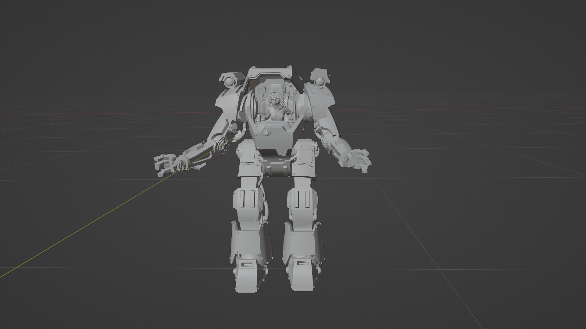 ATLAS  Jennifer Lopez  3D Character on Mech Suit  3D model_10