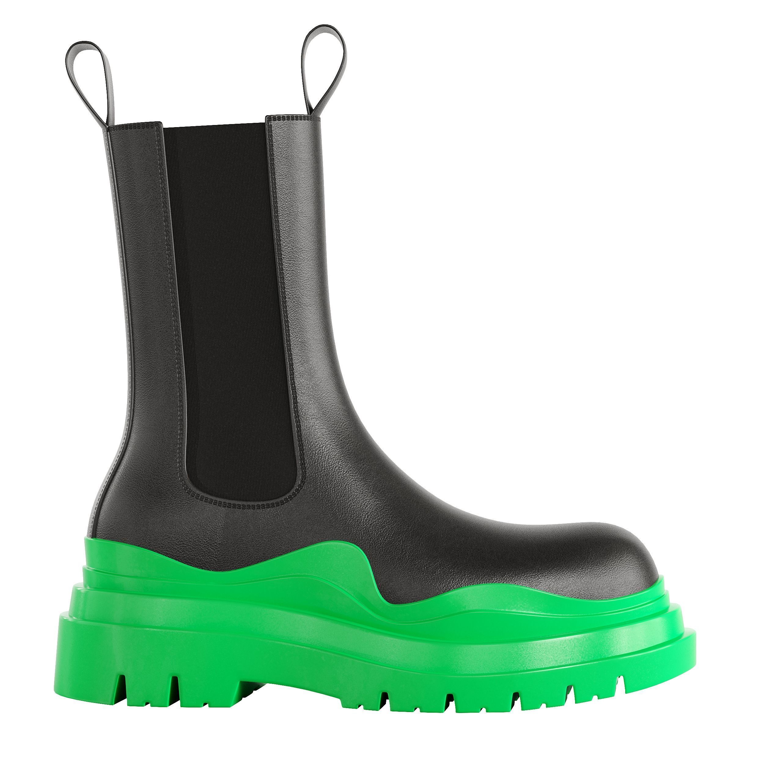 BOTTEGA VENETA THE TIRE BOOTS V2 Game-Ready Low-poly 3D model_6