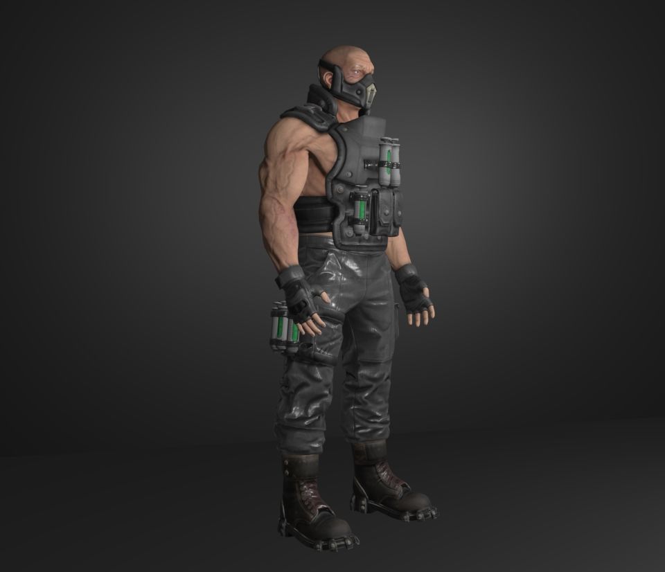 mercenary 3D model_3