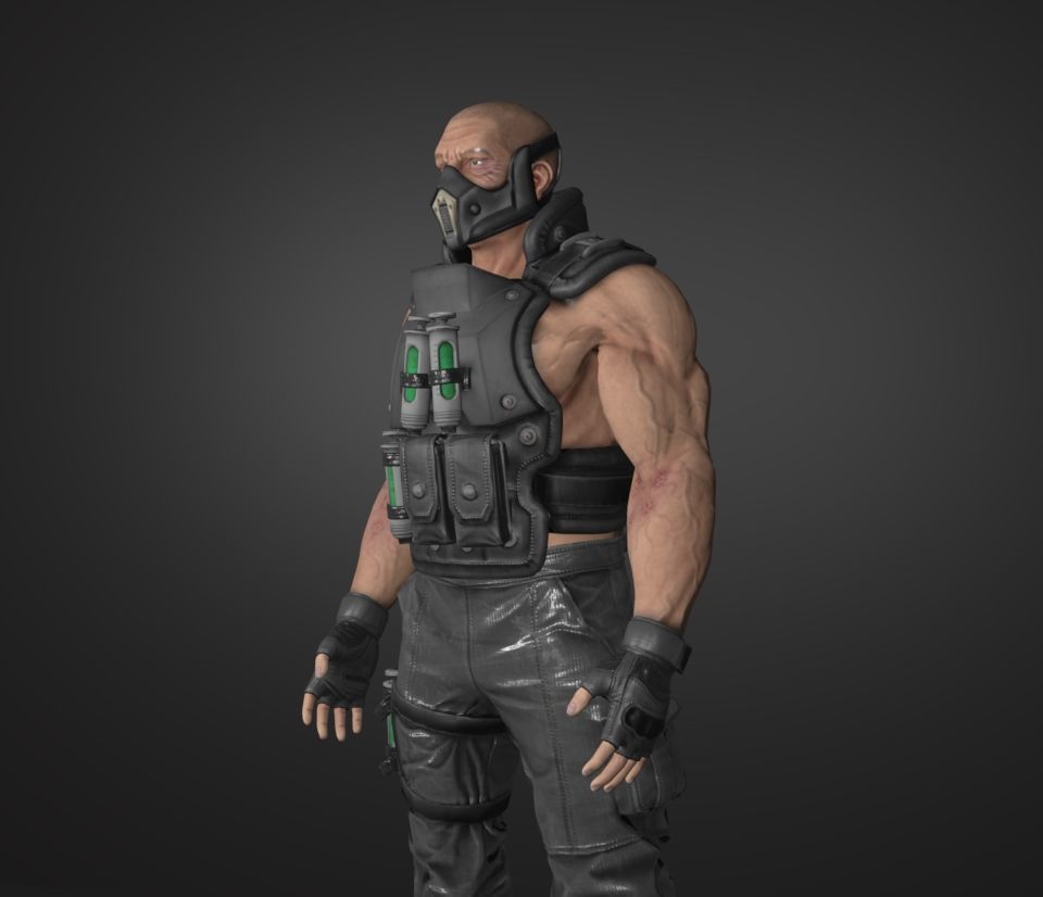 mercenary 3D model_2
