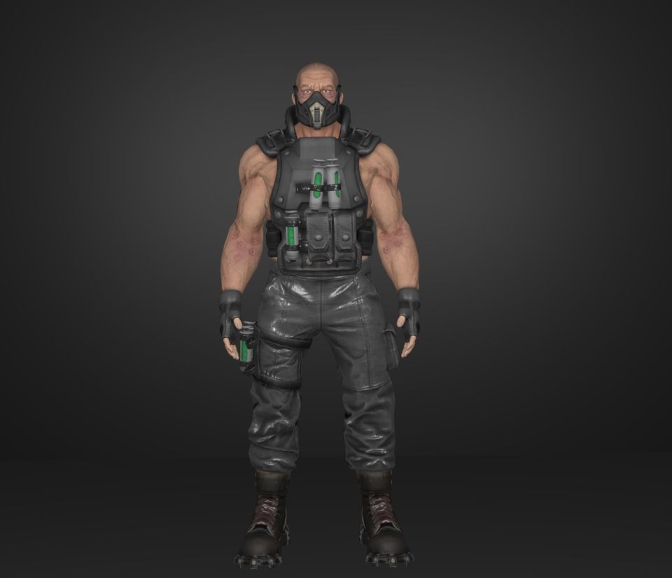 mercenary 3D model_1