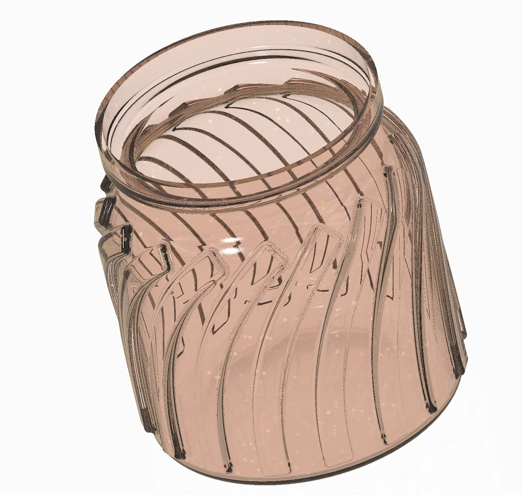 Frosted Glass Jar 3D print model_1