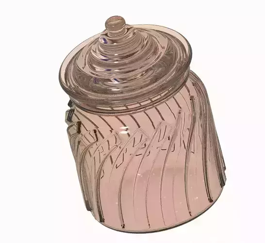 Frosted Glass Jar 3D print model