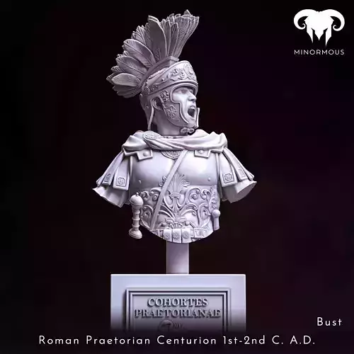 Bust - Roman Praetorian Centurion 1st-2nd C AD in Command 3D print model