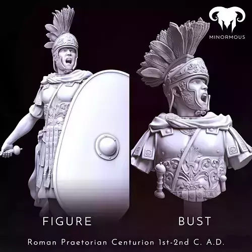 Bundle - Roman Praetorian Centurion 1st-2nd C AD in Command 3D print model