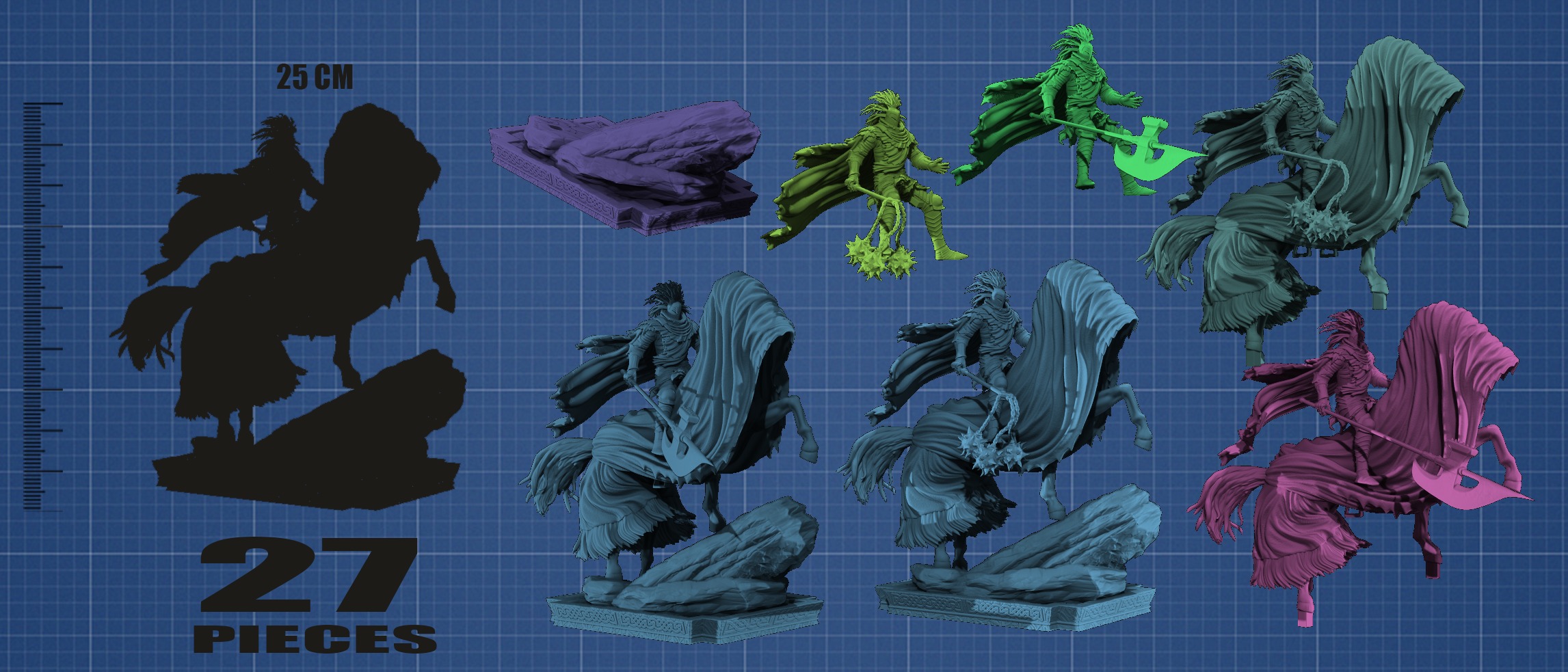 Cavalry Knight - Elden Ring 3D print model_10