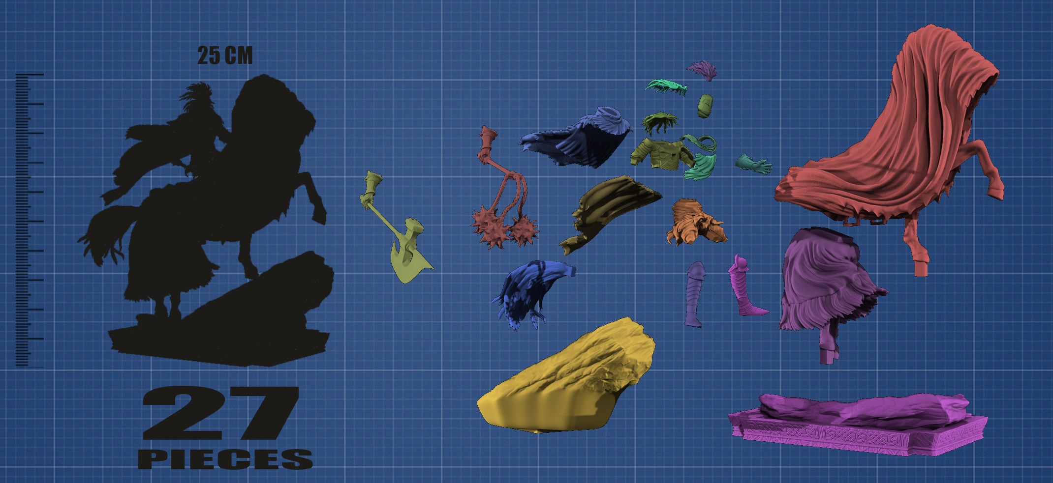 Cavalry Knight - Elden Ring 3D print model_9