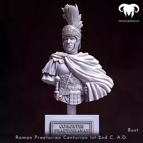 Bust - Roman Praetorian Centurion 1st-2nd C AD in Charge