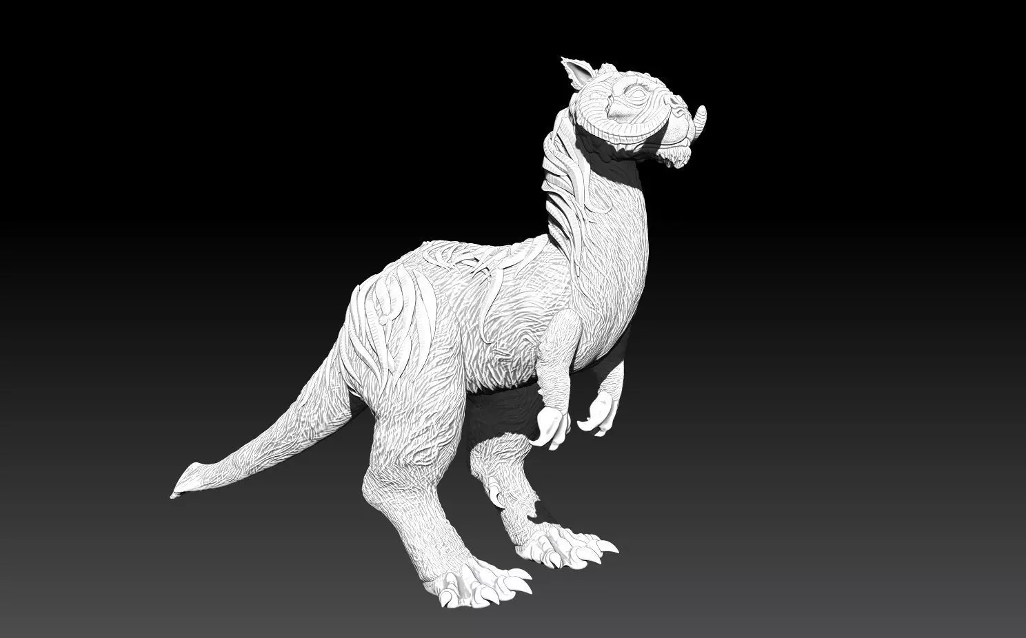 Articulated Tauntaun figure 3D print model