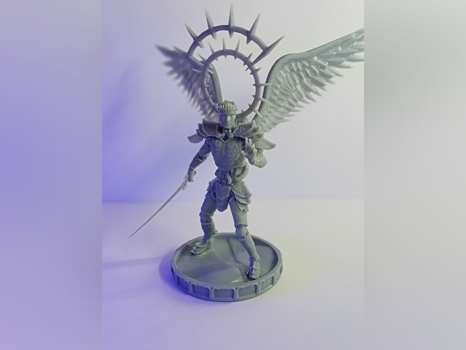 Mechanical angel robot miniature 3D print model_19