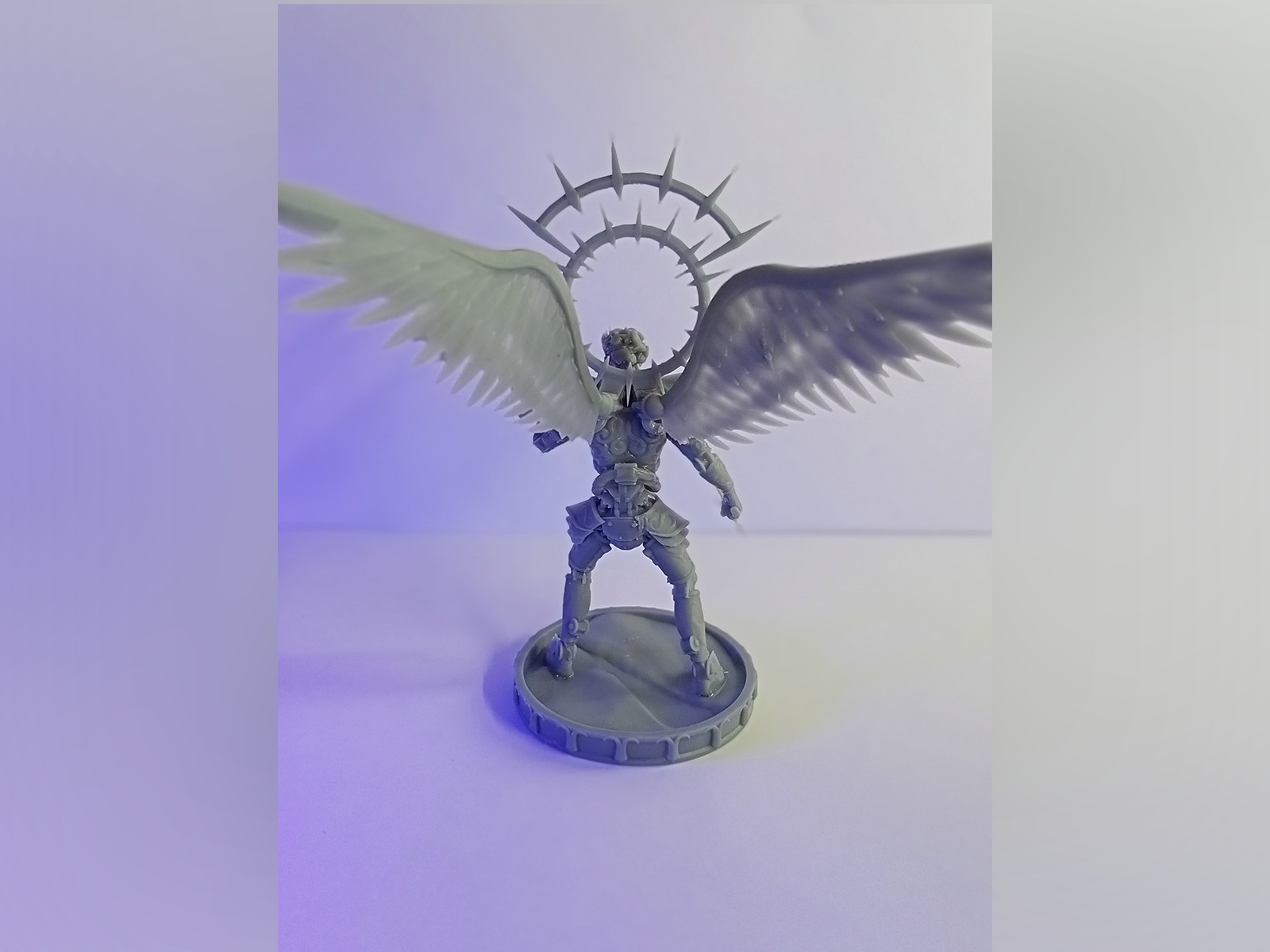 Mechanical angel robot miniature 3D print model_18