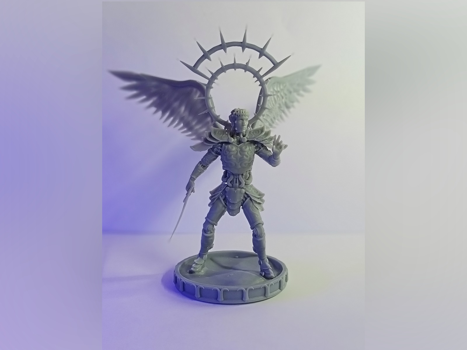 Mechanical angel robot miniature 3D print model_16