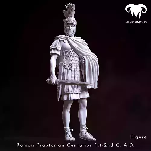 Figure - Roman Praetorian Centurion 1st-2nd C AD in Charge 3D print model