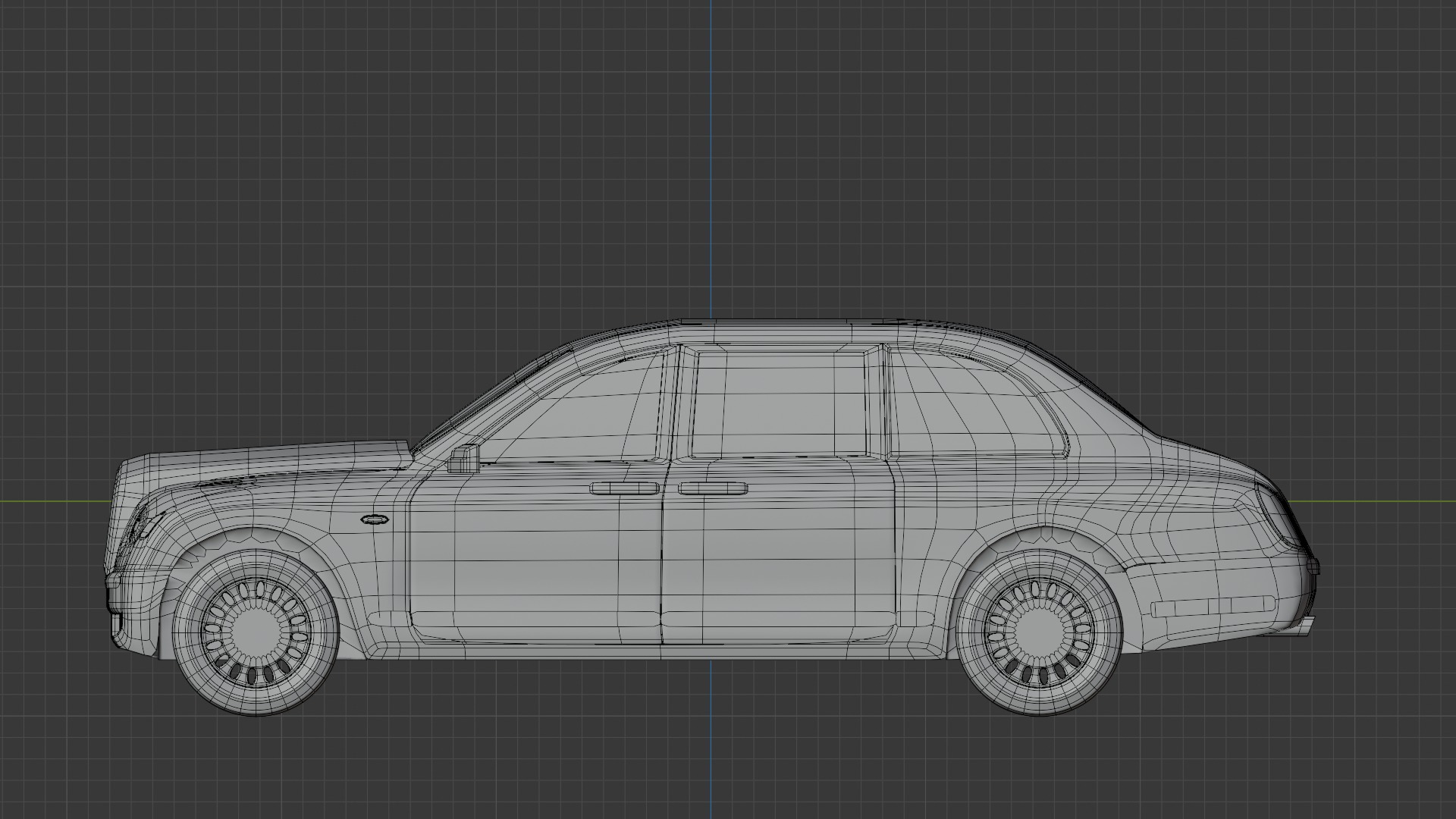 Bentley  Low-poly 3D model_5