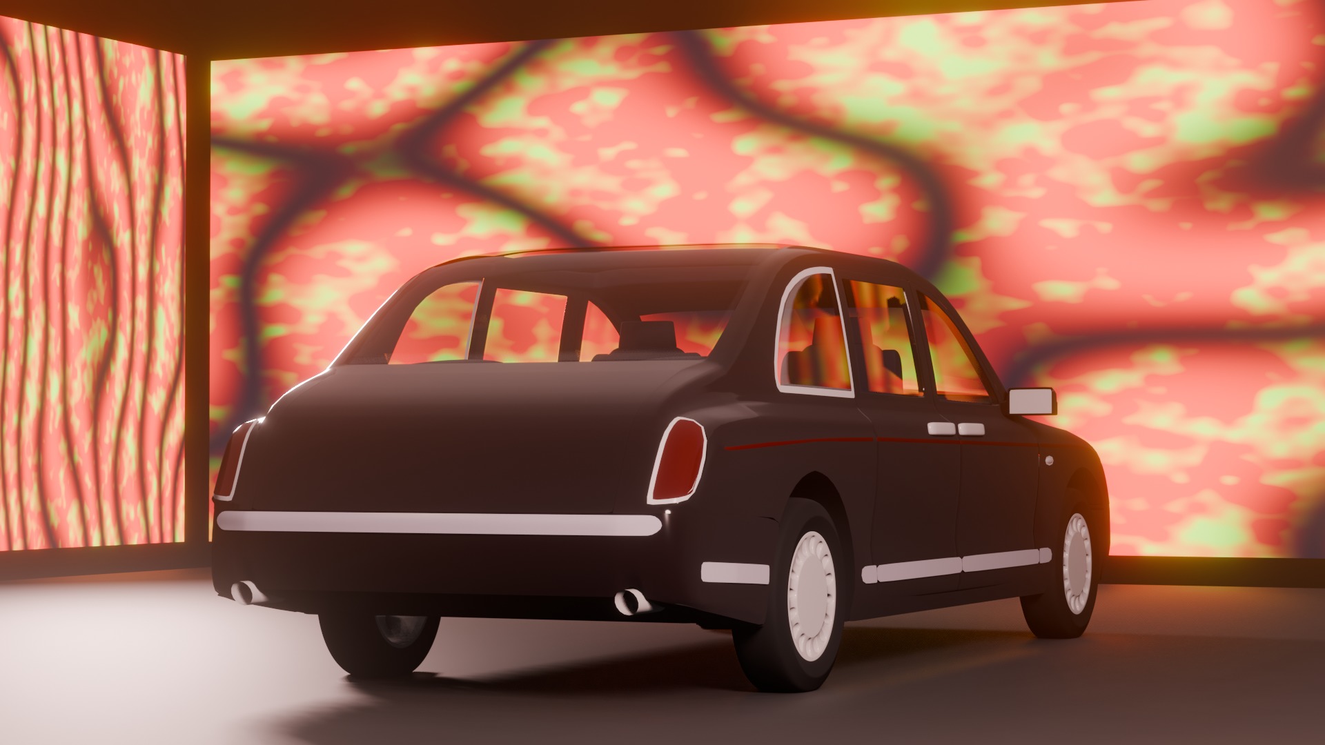 Bentley  Low-poly 3D model_2