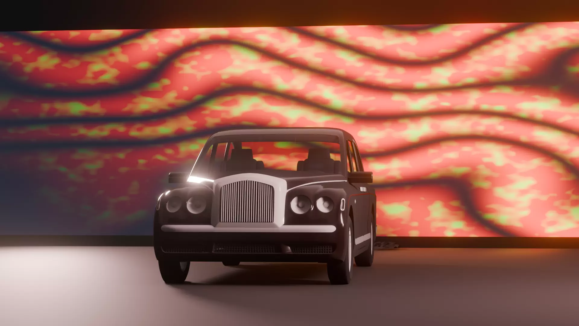 Bentley  Low-poly 3D model_0