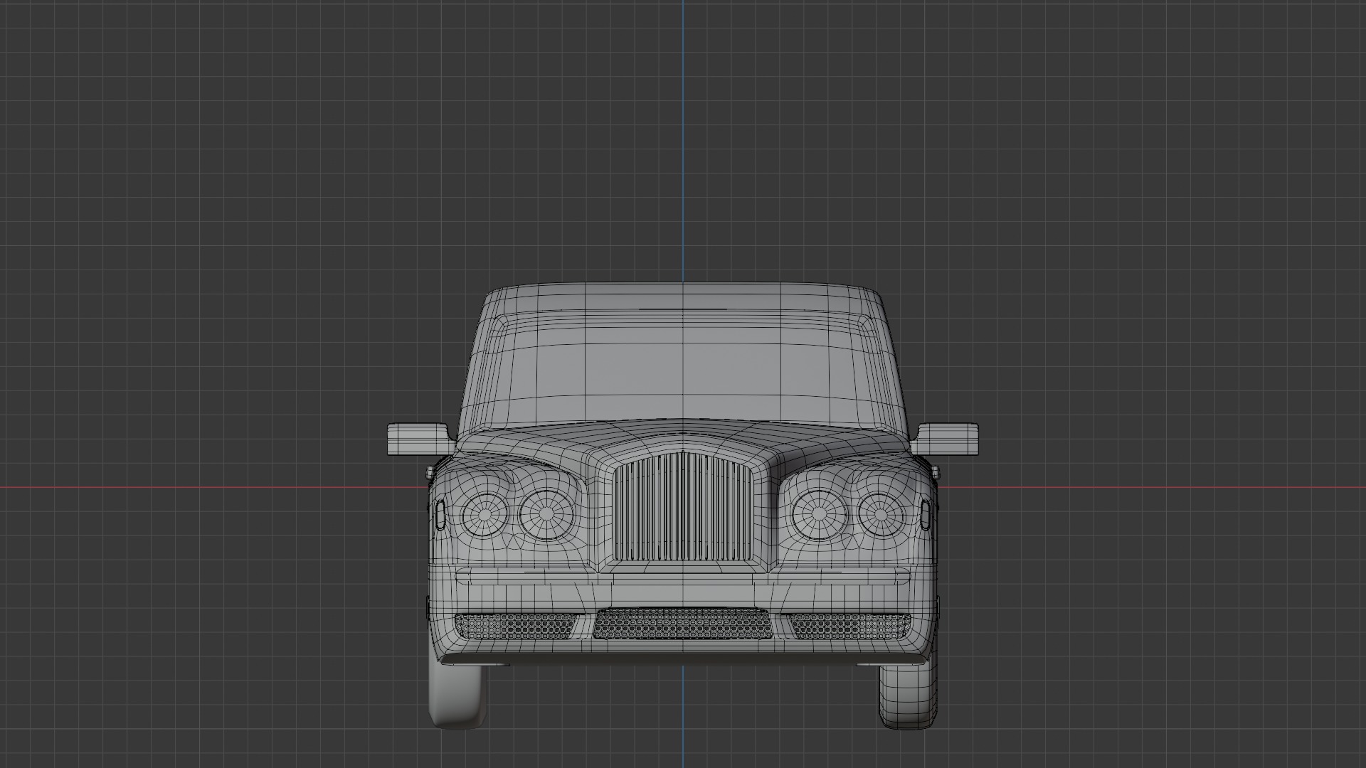 Bentley  Low-poly 3D model_6