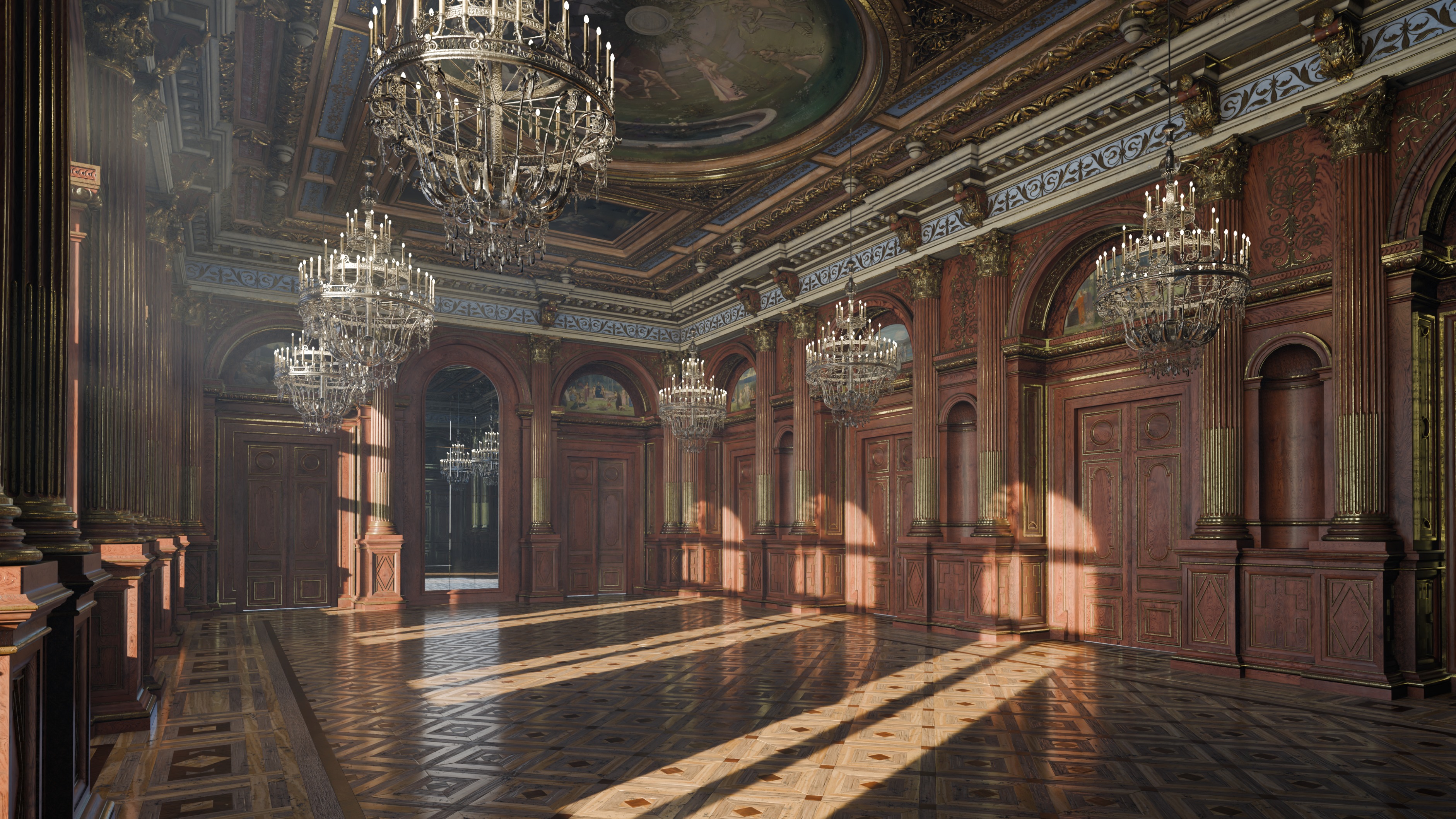 Grand Hall 3D model_1