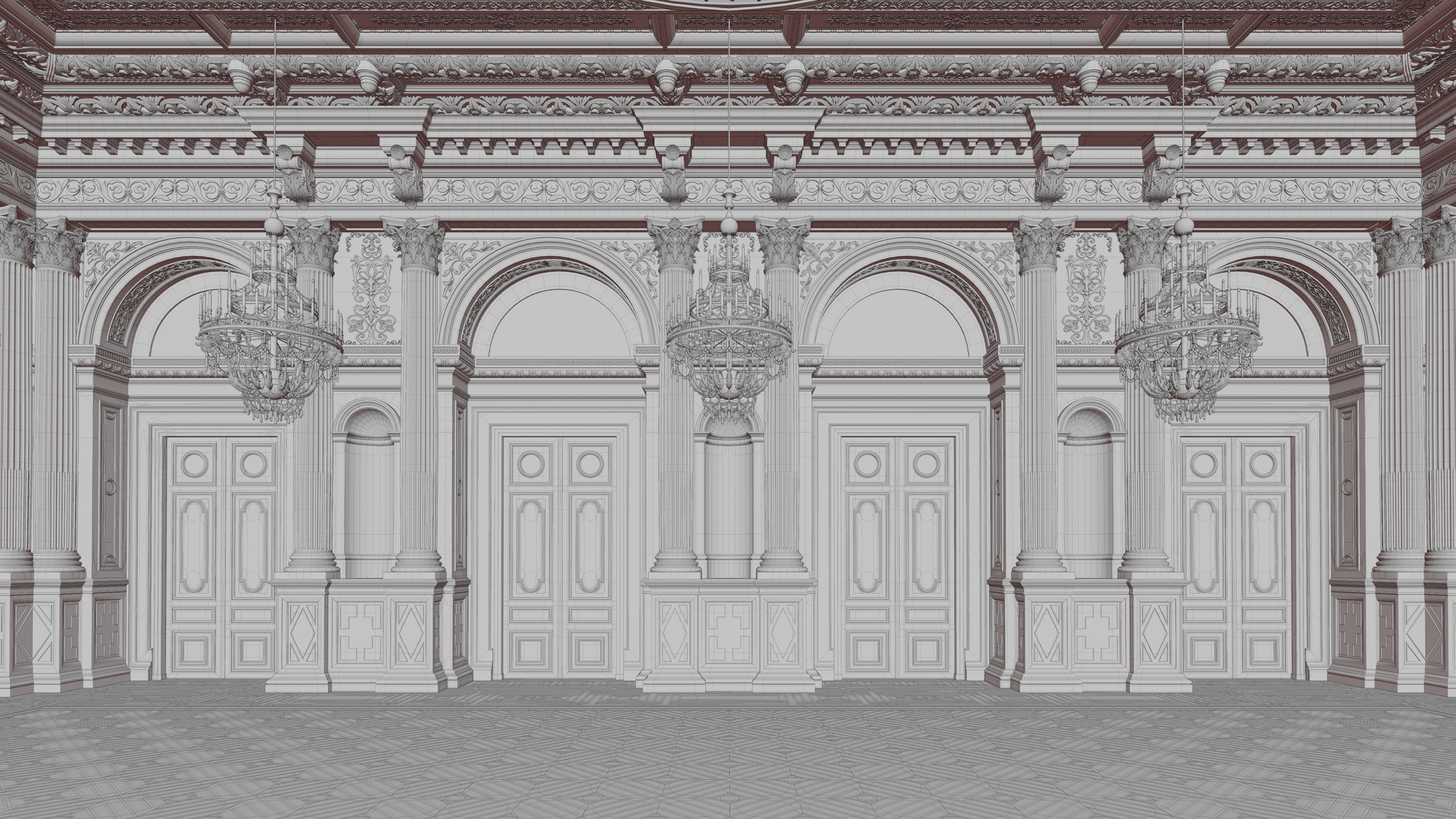 Grand Hall 3D model_21