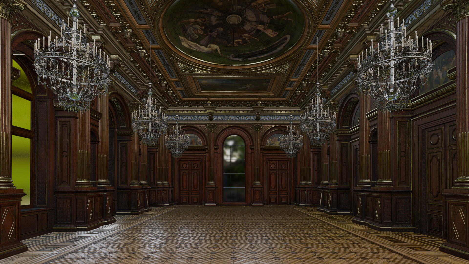 Grand Hall 3D model_12