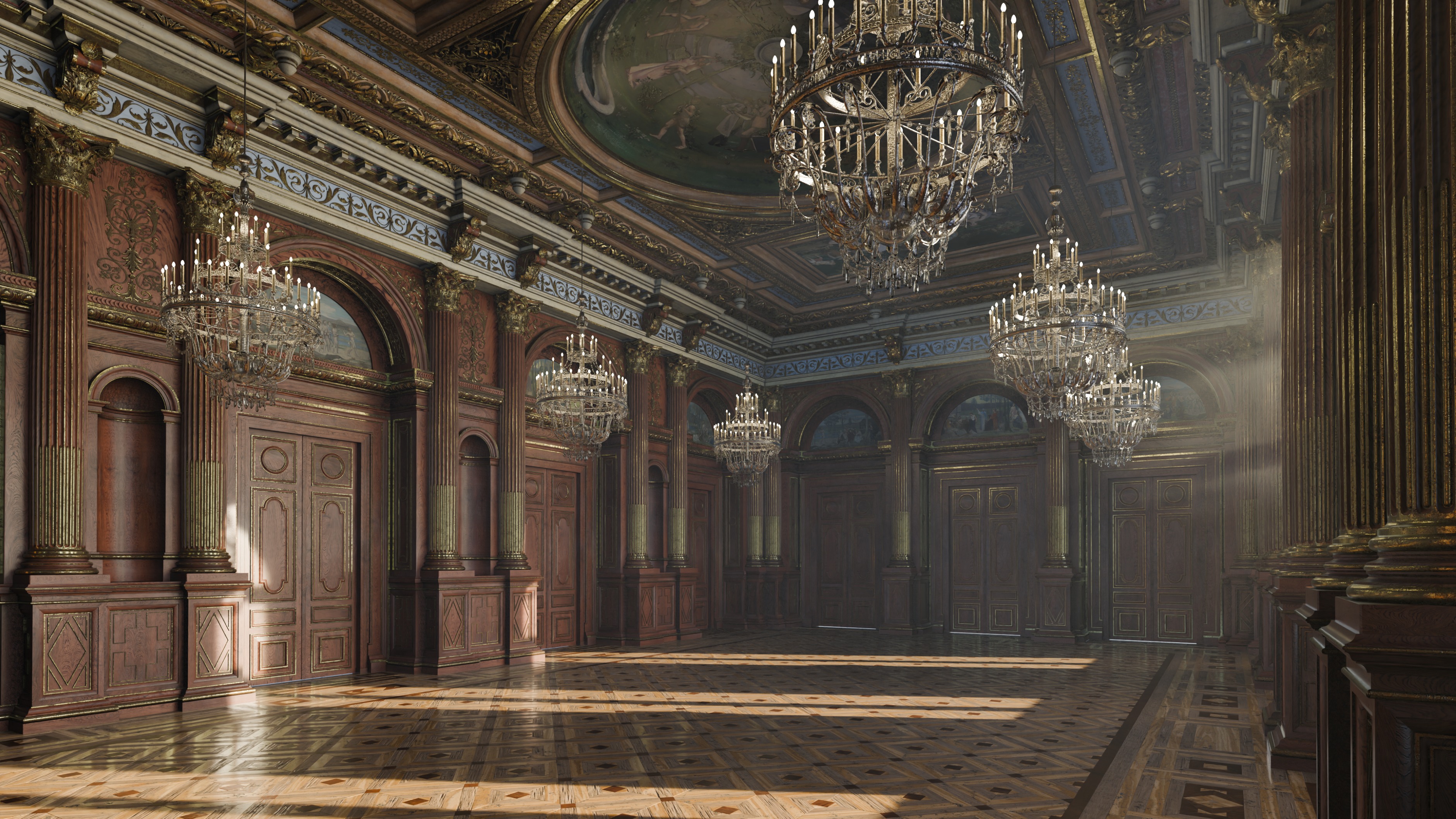 Grand Hall 3D model_4