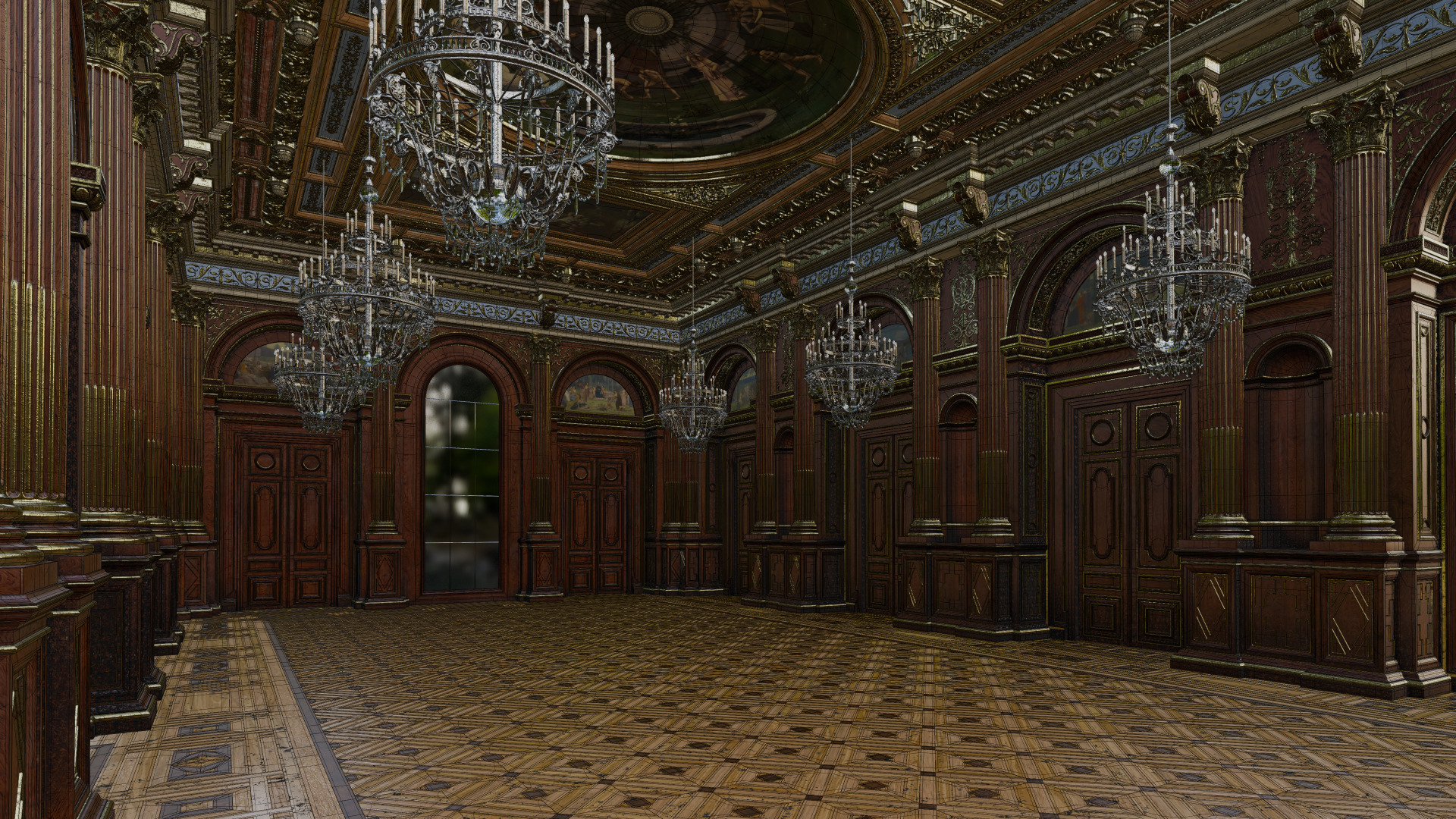Grand Hall 3D model_11