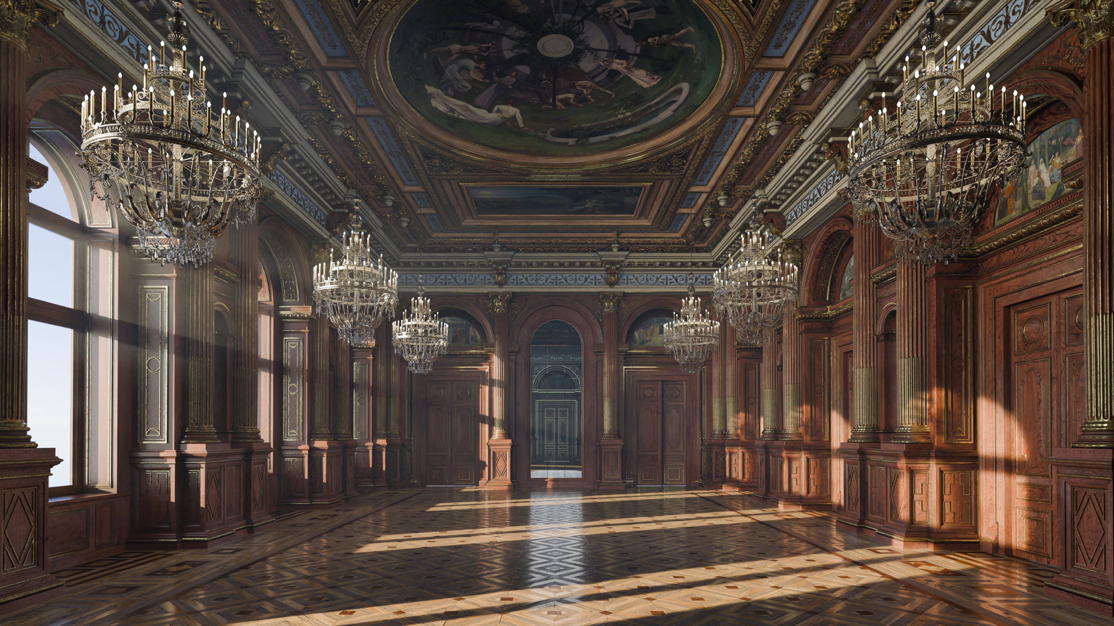 Grand Hall 3D model_2
