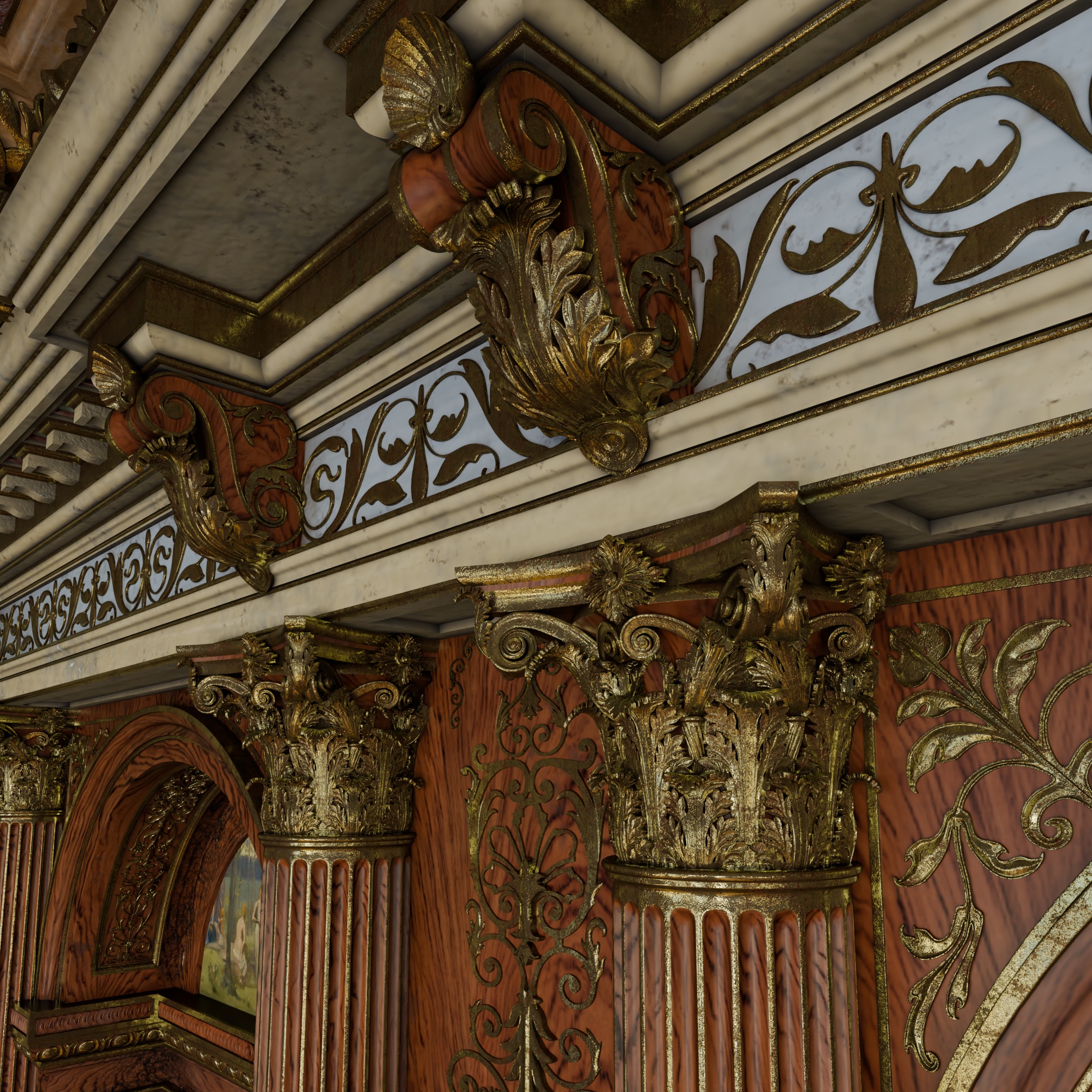 Grand Hall 3D model_6