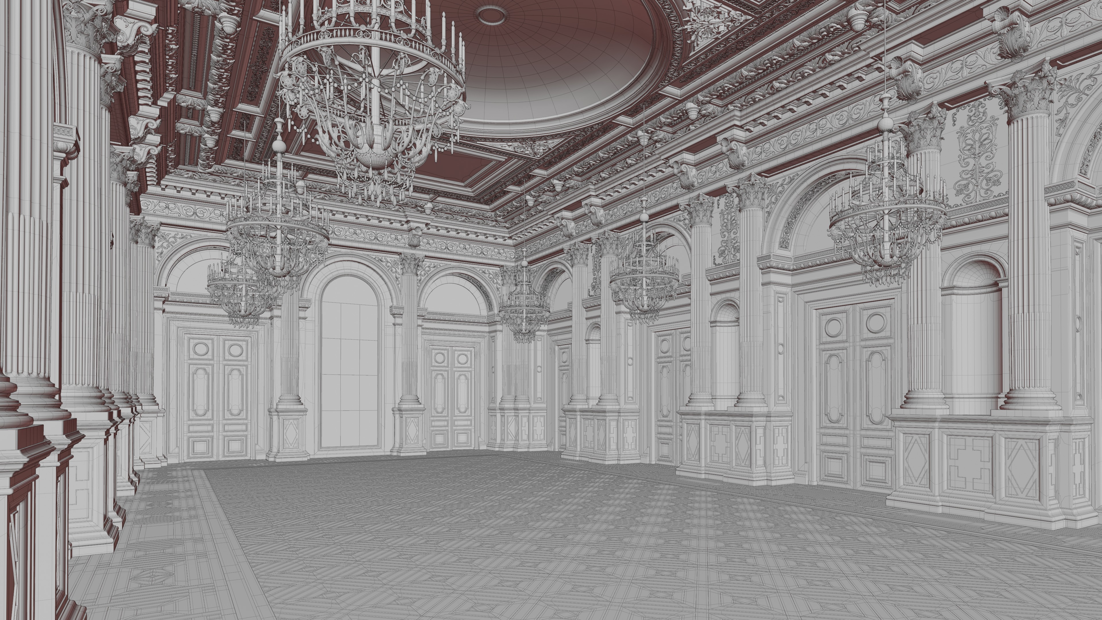Grand Hall 3D model_20