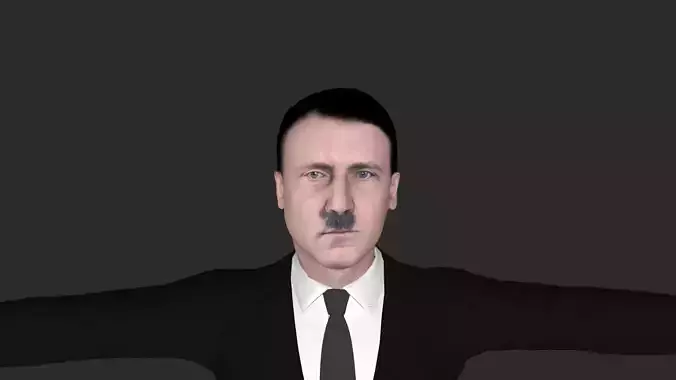 Adolf Hitler Hyper Realistic Full Body Fully Rigged 3D Character Low-poly 3D model