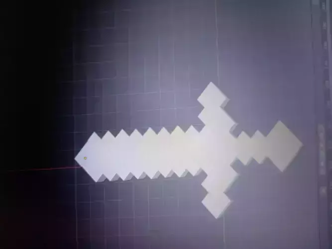 minecraft 3d sword