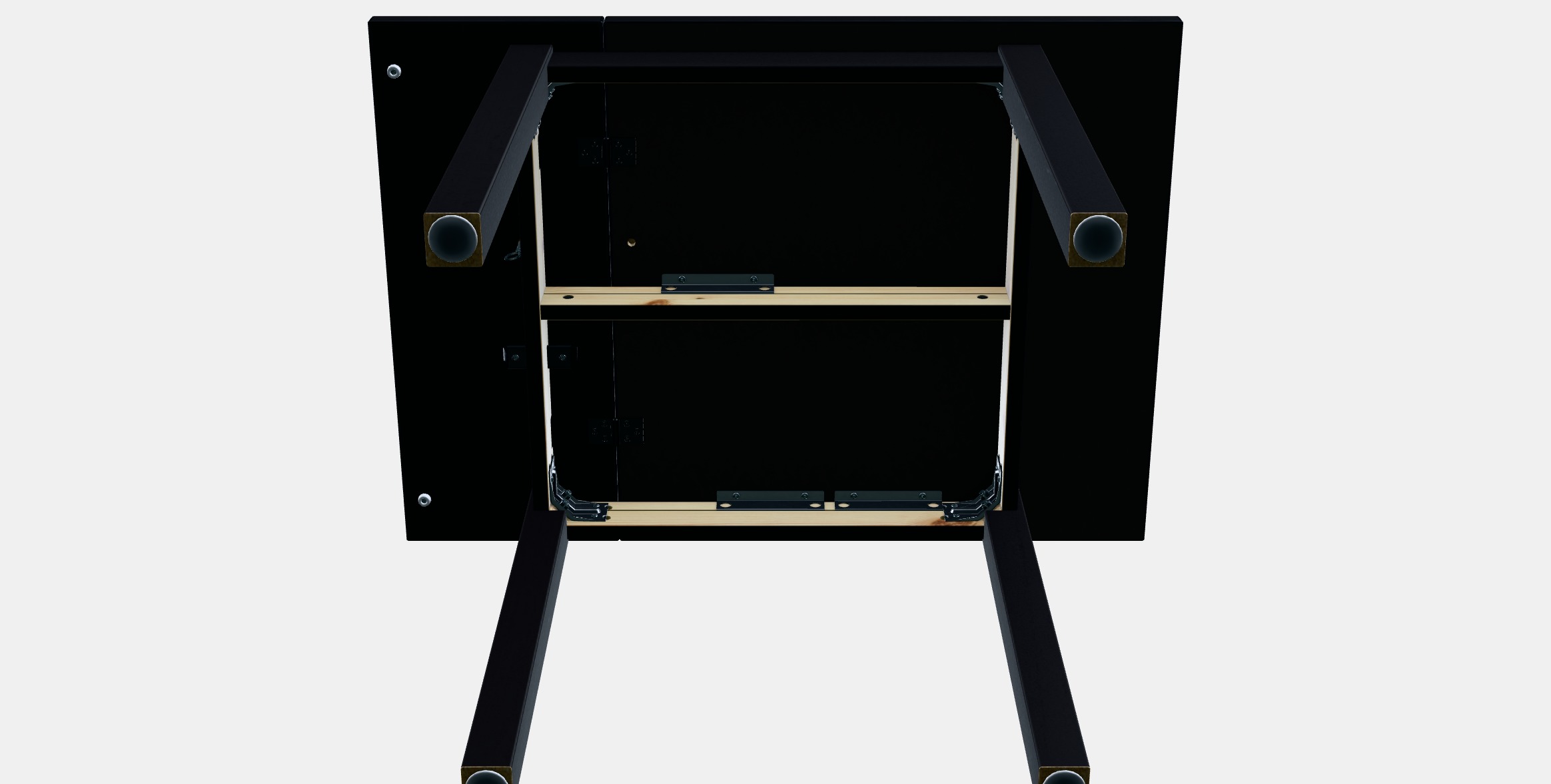 NORDVIKEN Drop-leaf table Low-poly 3D model_3