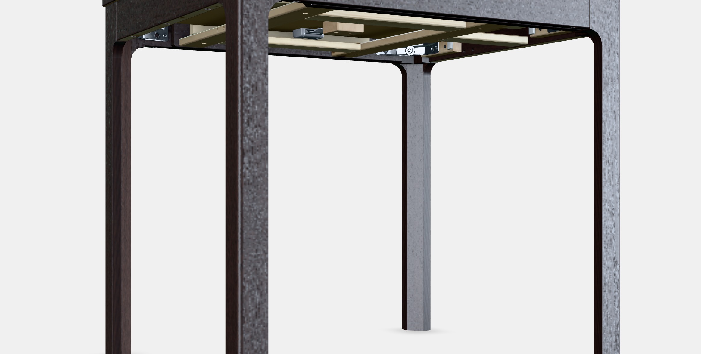 EKEDALEN Extendable table 6 Low-poly 3D model_4